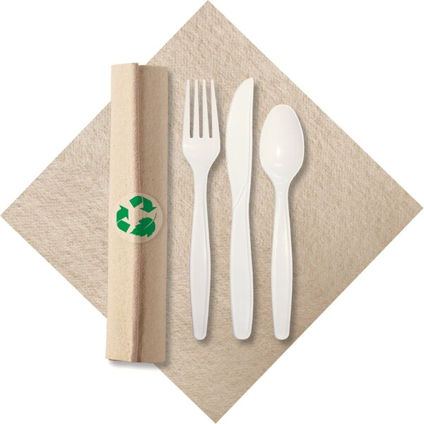 Rolled Linen Dinner Napkin/Cutlery, PK50