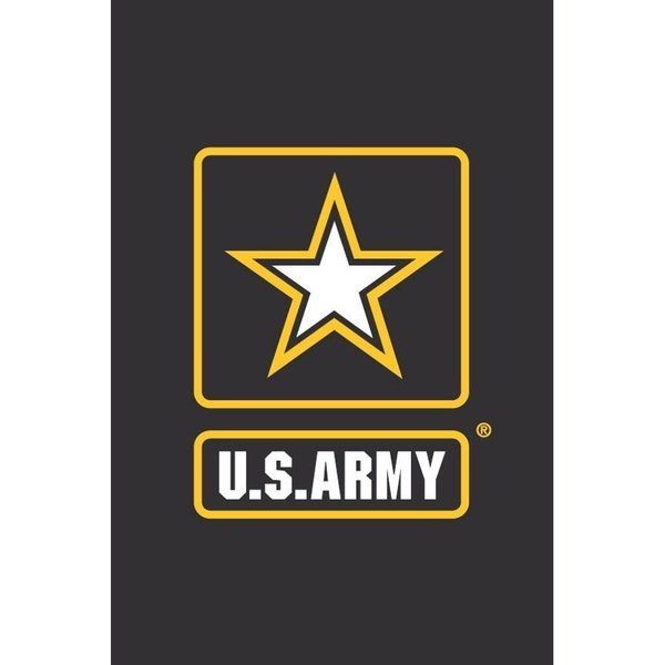 Flag, US Army Bk/Gld Star, Grdn, 12