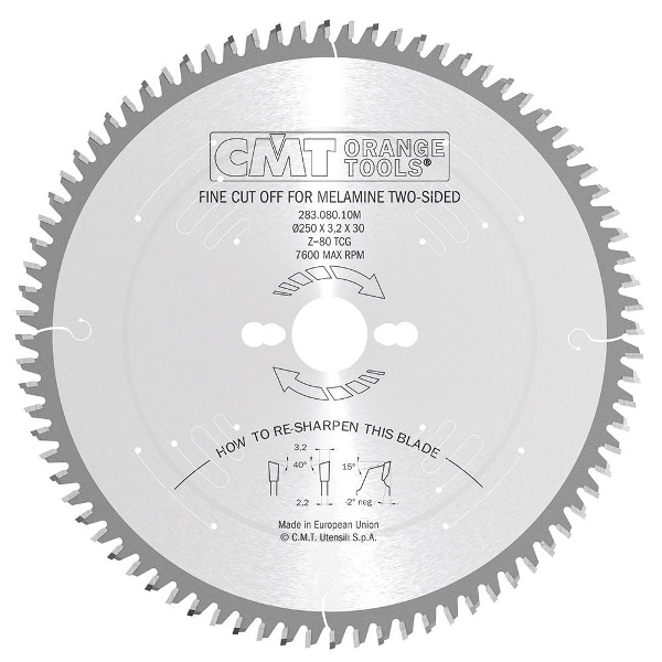 Industrial Fine Cut Off Blade, 350mm dia