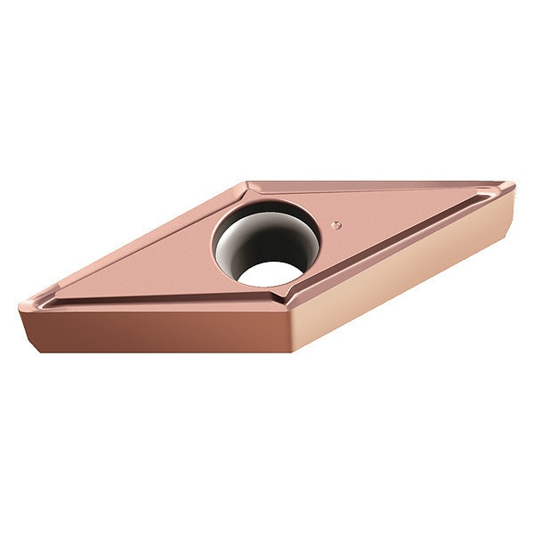 Diamond Turning Insert, Diamond, 3/8 in, VCGT, 35  Degrees, 1/64 in, Carbide