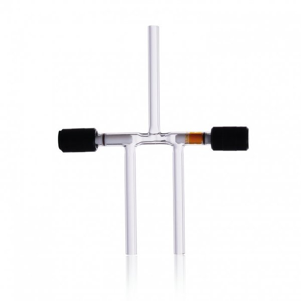 High Vacuum 3-Way Valve, Clear, 9 Sz