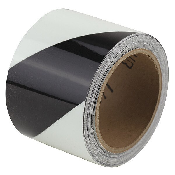 Marking Tape, Striped, Blk/Ivory Grn, 3