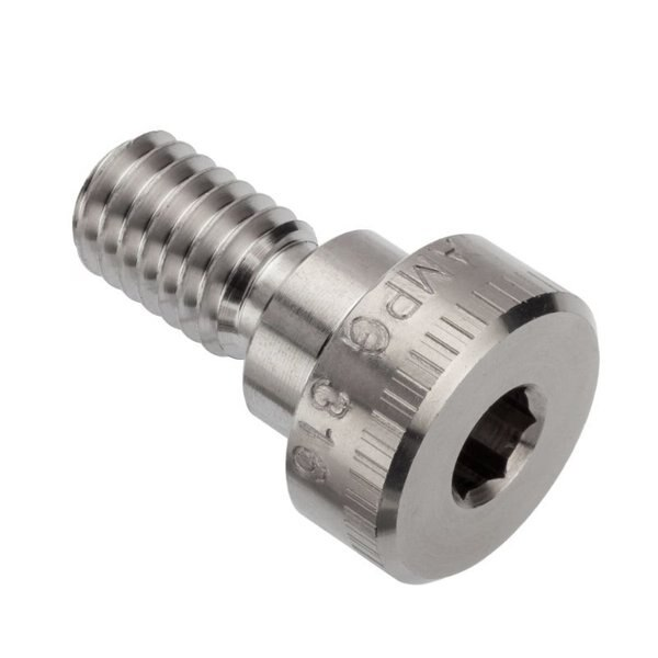 Shoulder Screw, 3A Thr Sz, 5/8 Thr Lg, 1/4 in Shoulder Lg, 316 Stainless Steel