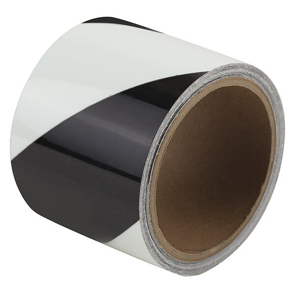 Marking Tape, Striped, Blk/Ivory Grn, 3