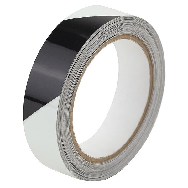 Marking Tape, Striped, Blk/Ivory Grn, 1