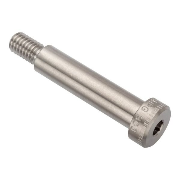 Shoulder Screw, 3A Thr Sz, 5/8 Thr Lg, 2 in Shoulder Lg, 18-8 Stainless Steel