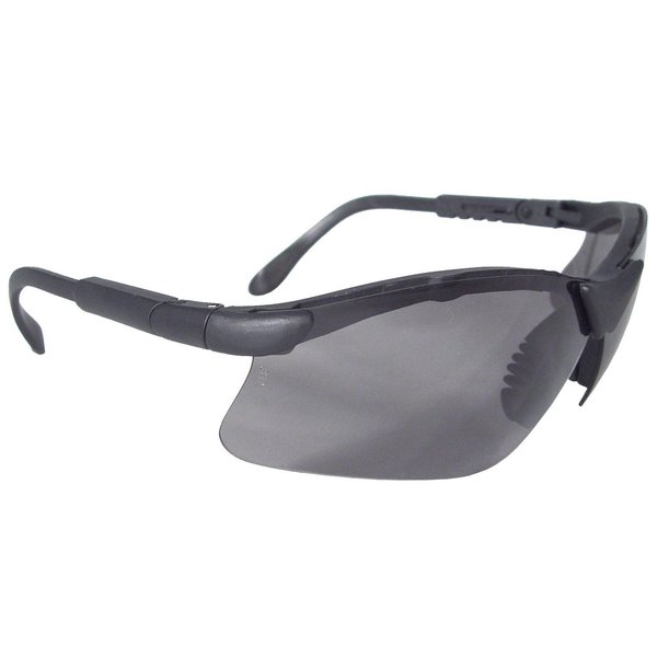 Safety Glasses, Wraparound Smoke AF Polycarbonate Lens, Anti-Fog