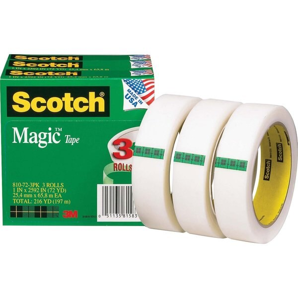 Magic Tape 810-72-3PK, 1