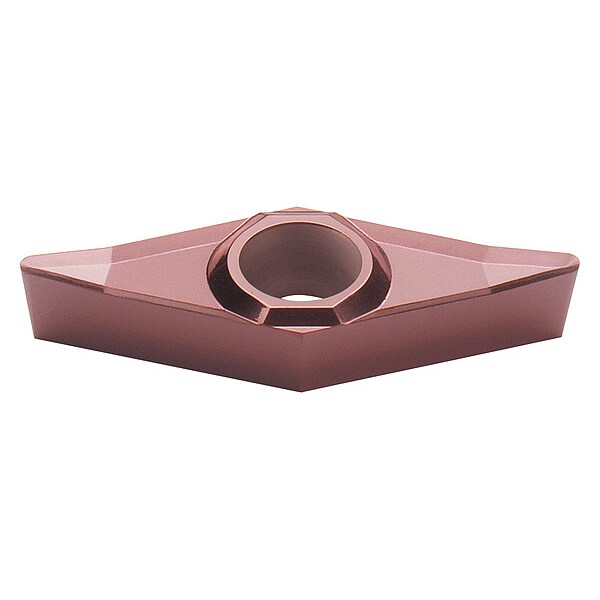 Diamond Turning Insert, Diamond, 1/4 in, VCGT, 35  Degrees, 0.0080 in, Carbide