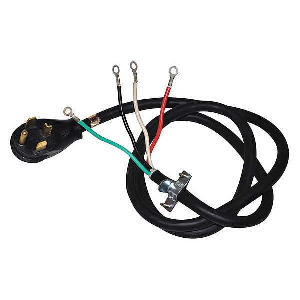 Four Wire 30-Amp Dryer Power Cord, 4 Ft