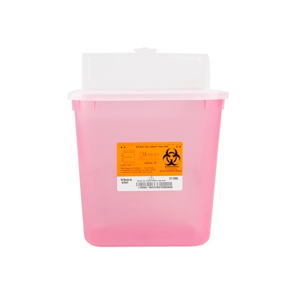 Sharps Cntainer, 2 gal., Trnslcnt Red, PK23