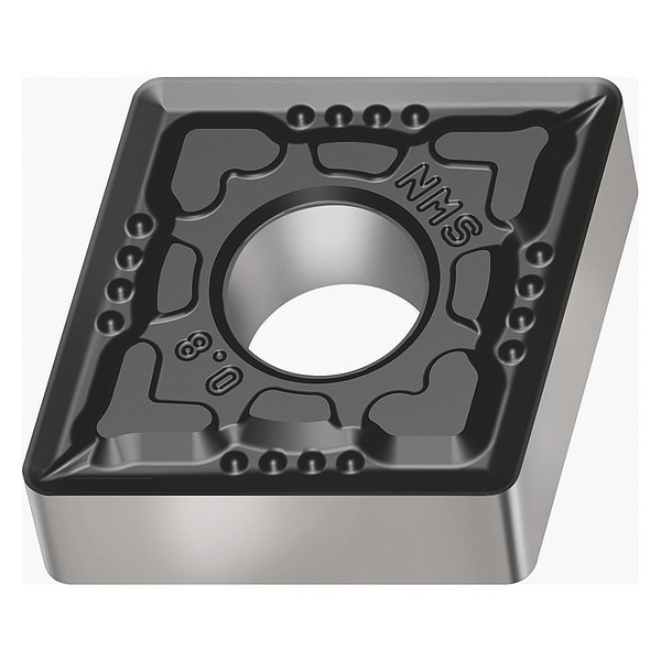 Diamond Turning Insert, Diamond, 1/2 in, CNMG, 80  Degrees, 1/32 in, Carbide