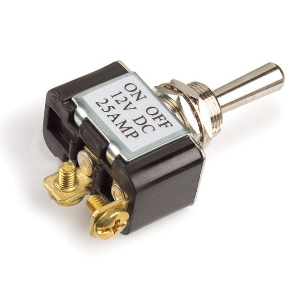 Switch, 2 Screw, Mom On/Off, 25A