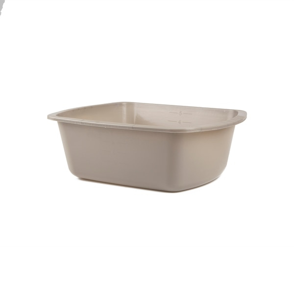 Basin, Wash, Rectangle, 6qt., Gray, PK50