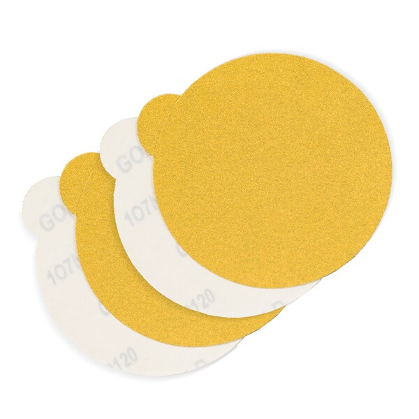 Sanding Disc, PSA, 6, 80G, DWT, Gld, Mylar