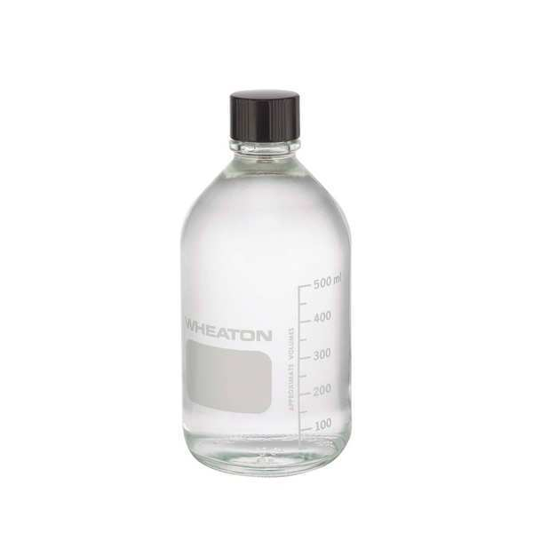 Media Bottle, 500mL, 188mm H, PK24