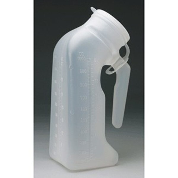 Urinal w/Cover, Translucent, Bagged, PK50