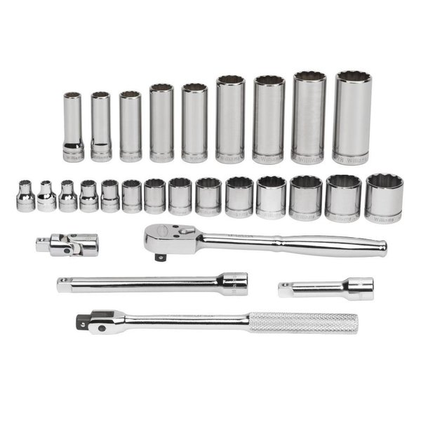 Williams Socket/Tool Set, 3/8