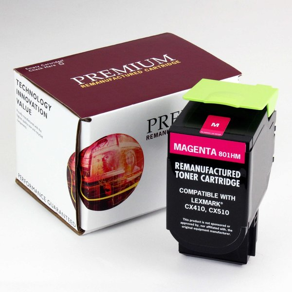 Refurbished Compatible Toner For CX410 801HM, Magenta, 3K Pages