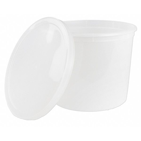 Container Lab w/Lid, 168 oz., PK25