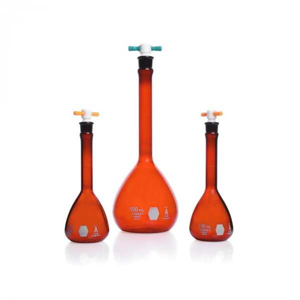 Volumetric Flask, 1000mL, Clear, PK6