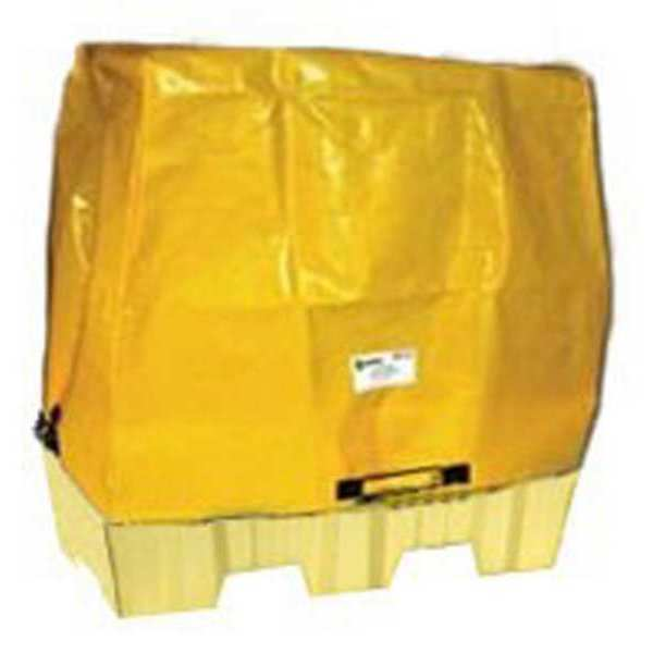 Tarp Cover, 61inLx40inWx44inH, PVC, Yellow