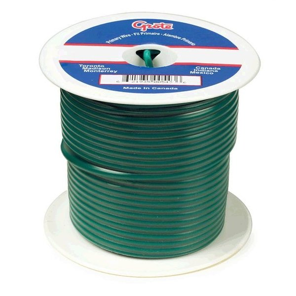 Primary Wire, 12 Gauge, Green, 1000ft.Spool
