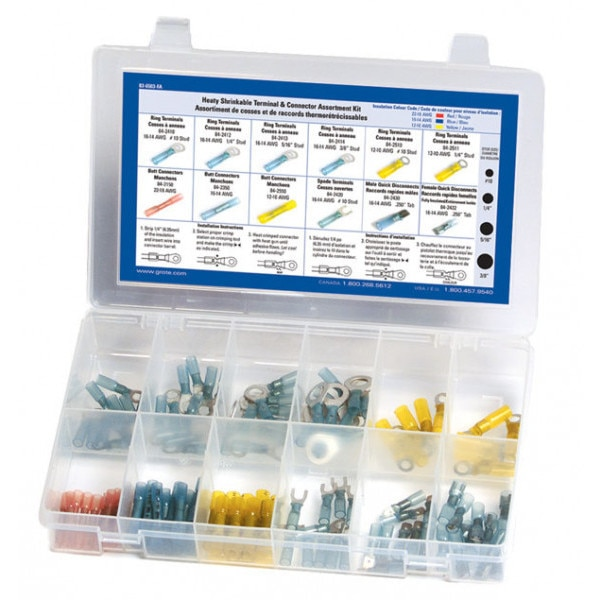 Nylon Terminal Assortment Kit, PK120