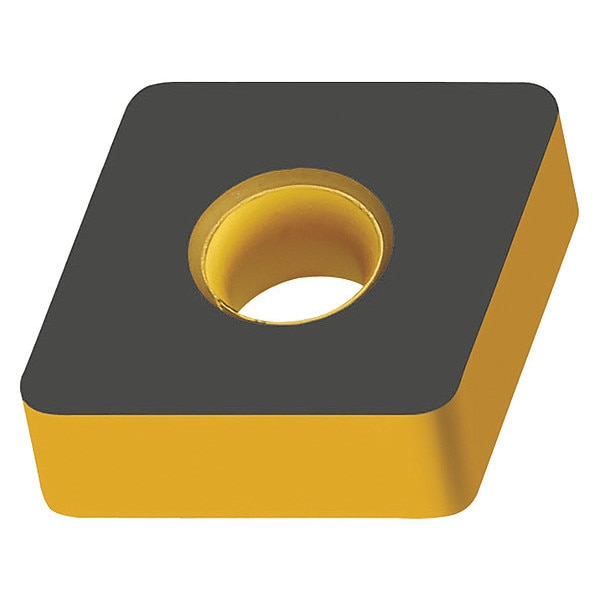 Diamond Turning Insert, Diamond, 1/2 in, CNMA, 80  Degrees, 3/64 in, Carbide