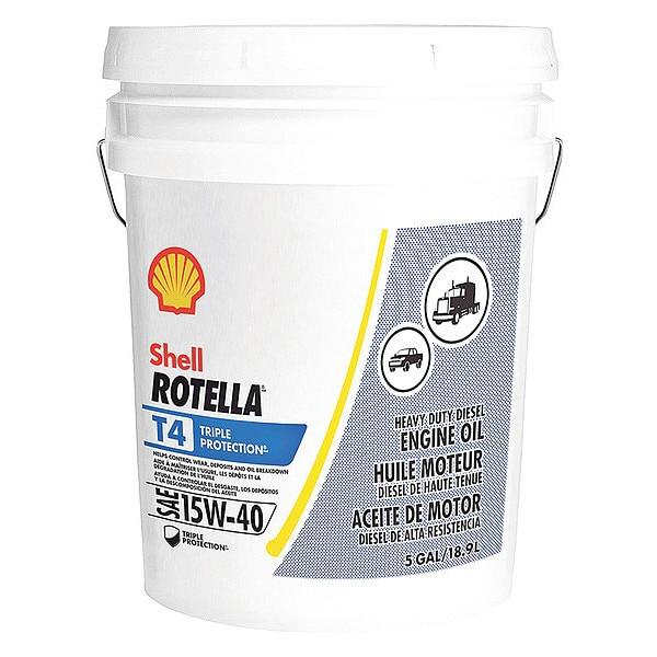 Motor Oil, Conventional, 15W-40, Pail, 5 Gal.