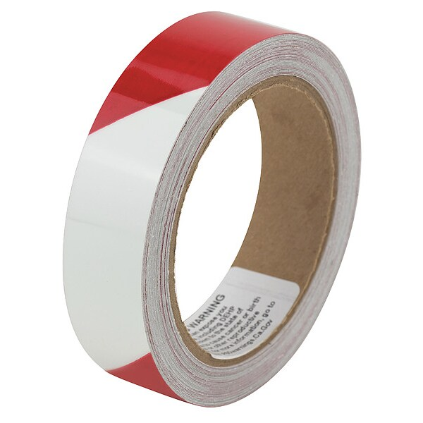 Marking Tape, Striped, Ivory Green/Red, 1