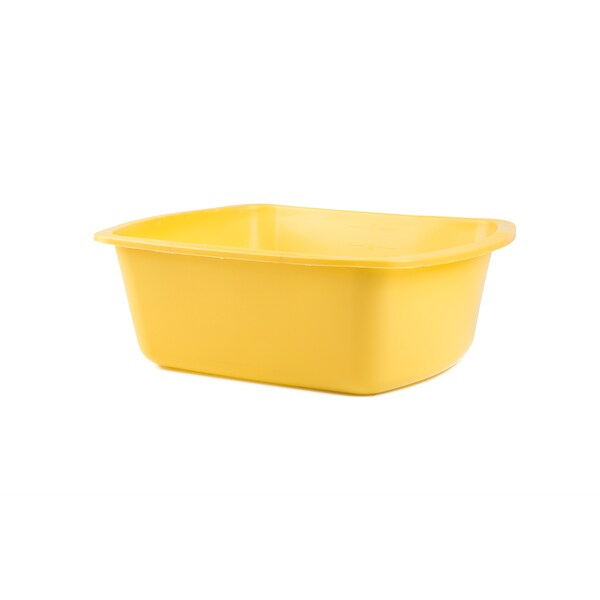 Basin, Wash, Rectangle, 6qt., Gold, PK50