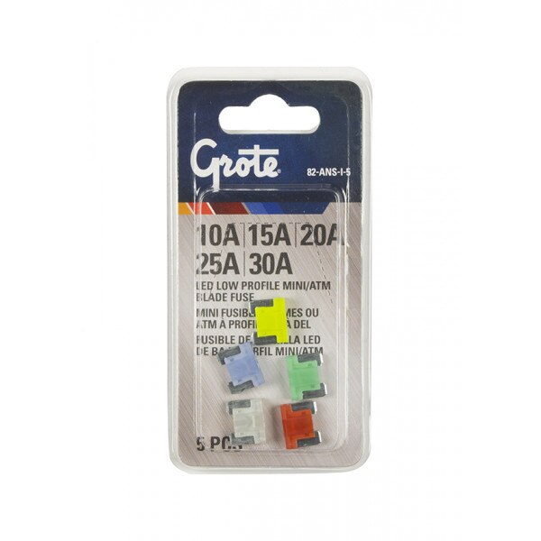 Low Profile Mini Fuse Led Assortment, PK5
