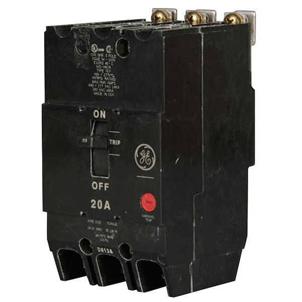 Molded Case Circuit Breaker, 90 A, 277/480V AC, 3 Pole, Bolt On Panelboard Mounting Style