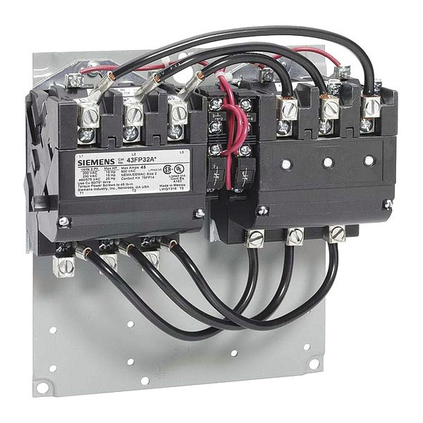 480VAC Reversing Magnetic Contactor 3P 90A NEMA 3
