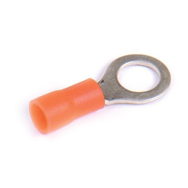22-16 AWG Vinyl Ring Terminal #10 Stud PK