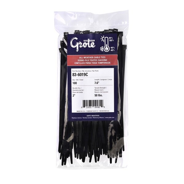 Standard Tie, Black, 5.8