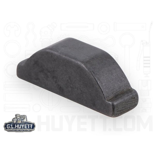 Woodruff Key, 3/16 x 5/8 in Key Size, 0.240 in H, Carbon Steel Plain