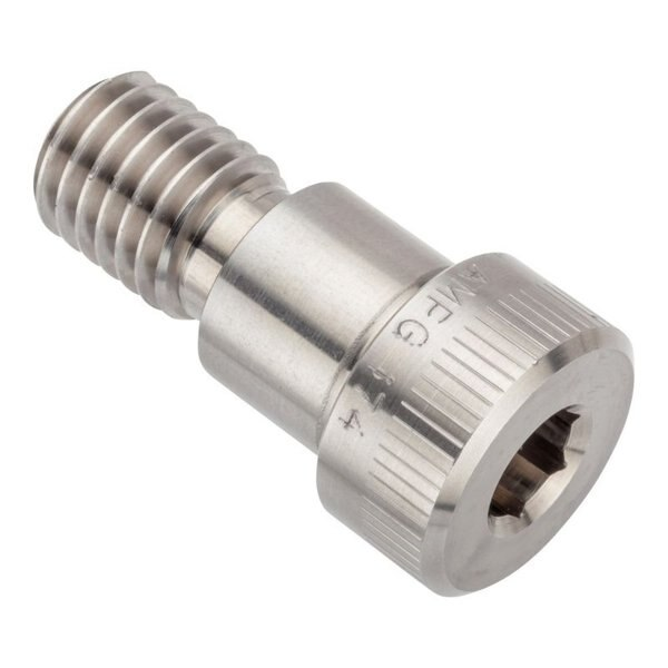 Shoulder Screw, 3A Thr Sz, 7/8 Thr Lg, 1 in Shoulder Lg, Stainless Steel