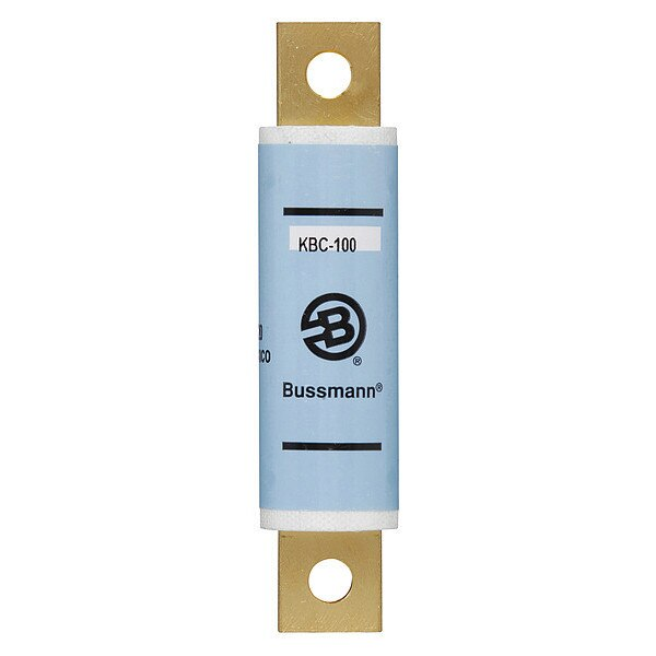 Semiconductor Fuse, Fast Acting, 100 A, KBC Series, 600V AC, Not Rated, 4-13/32