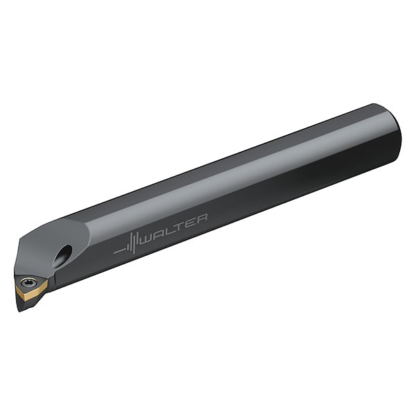Indexable Boring Bar, A08M-SWLCR2, 6 in L, High Speed Steel, Trigon Insert Shape