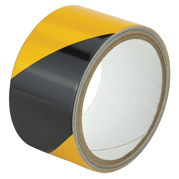 Marking Tape, Striped, Black/Yellow, 2