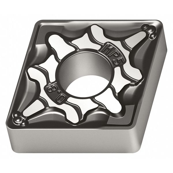 Diamond Turning Insert, Diamond, 1/2 in, CNMG, 80  Degrees, 1/32 in, Carbide