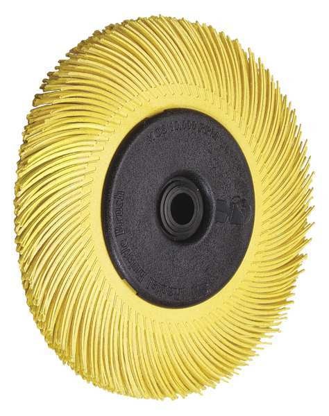 Radial Bristle Brush, T-C, 7-5/8x1, 80G, PK2