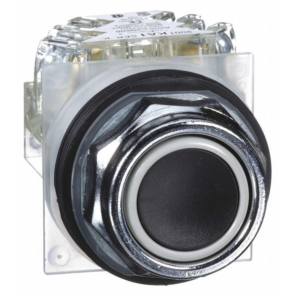 Non-Illuminated Push Button, 30 mm, 1NO/1NC, Black