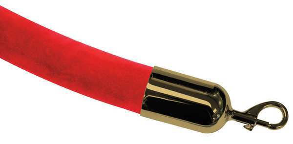 Barrier Rope, Velour, 6 ft L