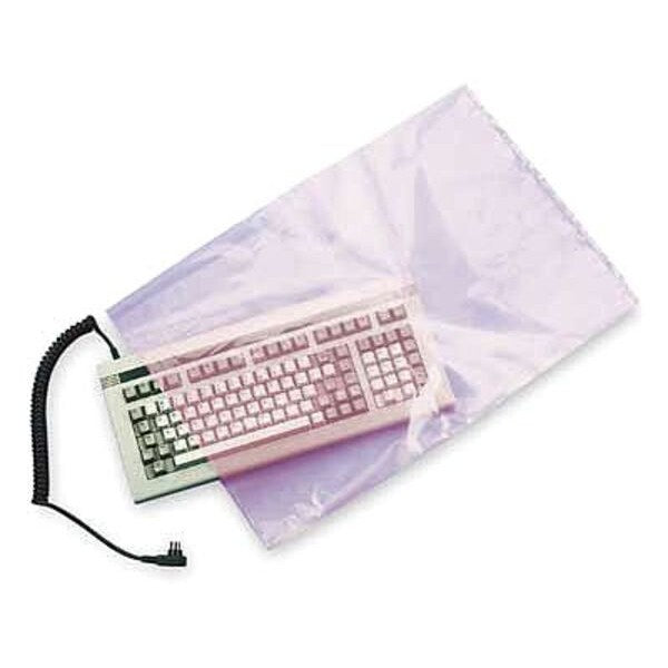 Open Poly Bags, 4 mil, Pink, PK 1000