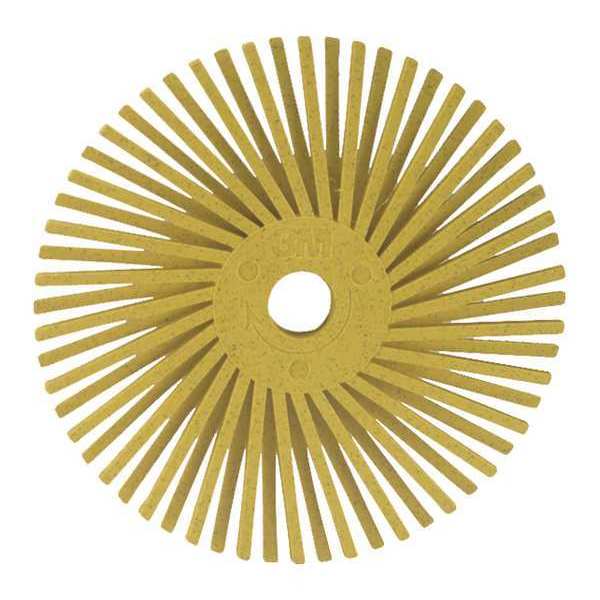 Radial Bristle Disc, TA, 3 In Dia, 80G, PK40