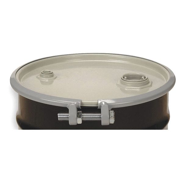 Open Head Transport Drum, Steel, 55 gal, Lined, Black