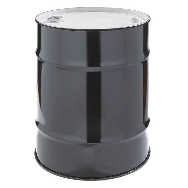 Closed Head Transport Drum, Steel, 30 gal, Lined, Black